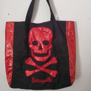 Betseyville by Betsey Johnson skull tote